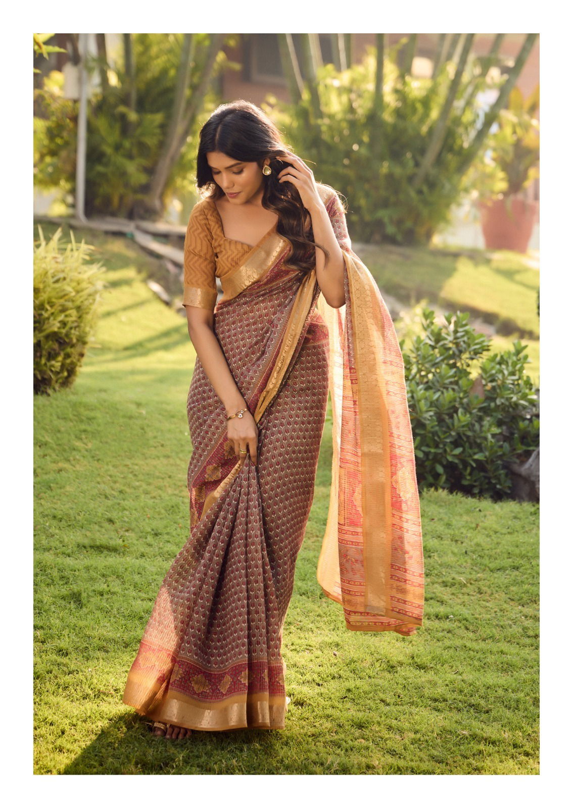 Sugandha By Sr Cotton Fancy Designer Saree Suppliers In Mumbai